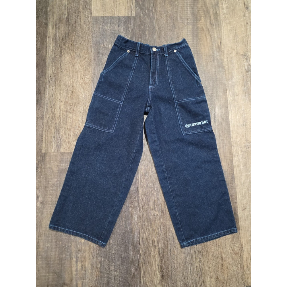 Urban Extreme Boys Size 8 Wide Leg Jeans Turntable Wizard